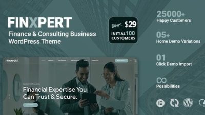 Finxpert (v1.0.1) Finance & Consulting Business WordPress Theme