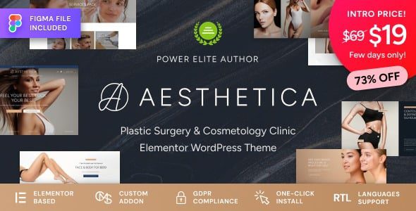 Aesthetica (v1.0.1) Beauty Clinic WordPress Theme