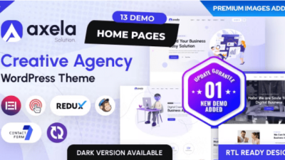 Axela (v1.1.4) Creative Agency WordPress Theme