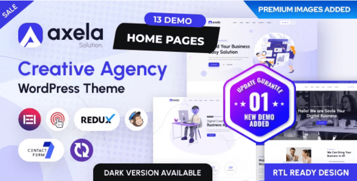 Axela (v1.1.4) Creative Agency WordPress Theme