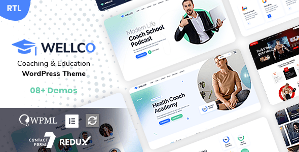 Wellco (v1.0.4) Coaching & Online Courses WordPress Theme