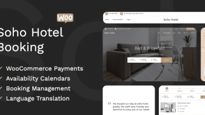 Soho Hotel Booking v4.2.5 Calendar For WordPress