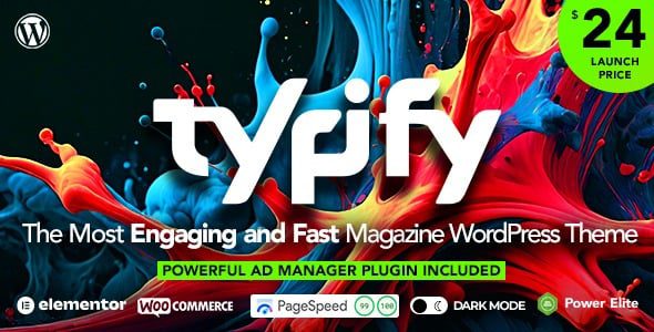 Typify v2.6.1 Newspaper & Magazine WordPress Theme [Activated]