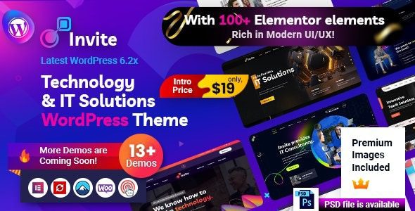 Invite (v1.0.9) IT Solutions & Technology WordPress Theme