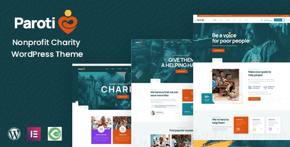 Paroti v1.0.7 Nonprofit Charity WordPress Theme