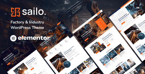 Sailo (v1.0) Factory & Industry WordPress Theme