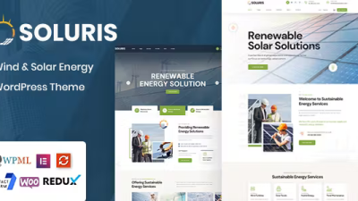 Soluris v1.0.8 Ecology & Solar Energy WordPress Theme (Jan 4, 2024 release)