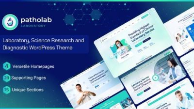Patholab (v1.0.4) Laboratory & Science Research WordPress Theme