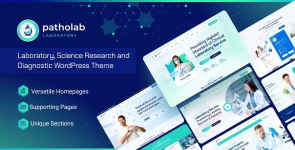 Patholab (v1.0.4) Laboratory & Science Research WordPress Theme