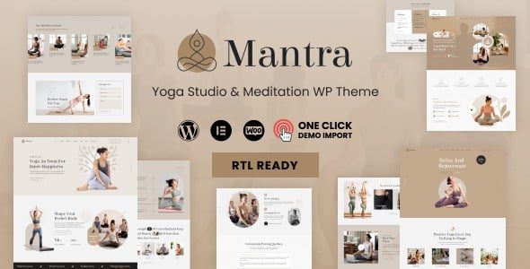 Mantra v1.0.2 Yoga Fitness WordPress Theme