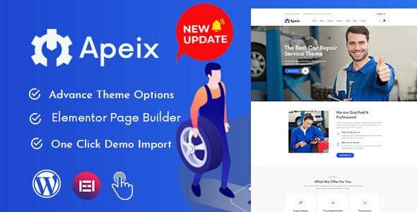 Apeix (v2.0.1) Car Repair Service & Auto WordPress Theme