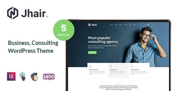 Jhair (v2.0.5) Business, Consulting WordPress Theme
