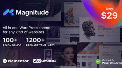 Magnitude (v1.0.1) Multi-Purpose Elementor Website & eCommerce Builder WordPress Theme