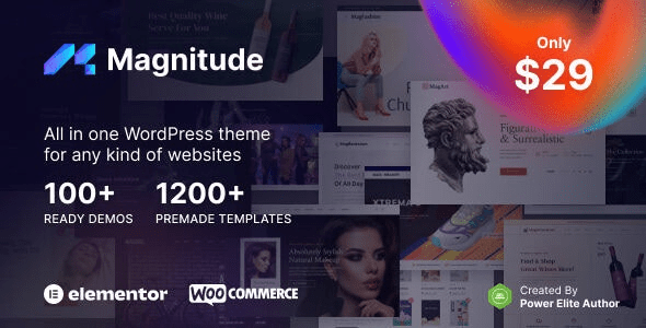Magnitude (v1.0.1) Multi-Purpose Elementor Website & eCommerce Builder WordPress Theme