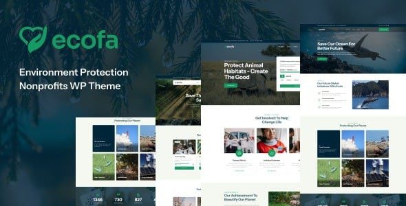 Ecofa v1.0.3 Environment Protection Nonprofits WordPress Theme