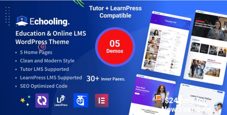 Echooling v1.1.7 Education WordPress Theme