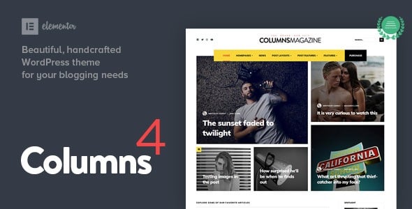 Columns v4.1 Impressive Magazine and Blog WordPress Theme