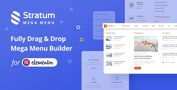 Stratum Mega Menu for Elementor插件下载