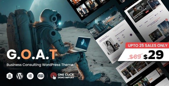 G.O.A.T (v1.0.2) Business Agency WordPress Theme