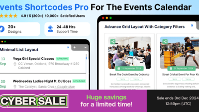 Events Shortcodes & Block Pro For The Events Calendar插件下载
