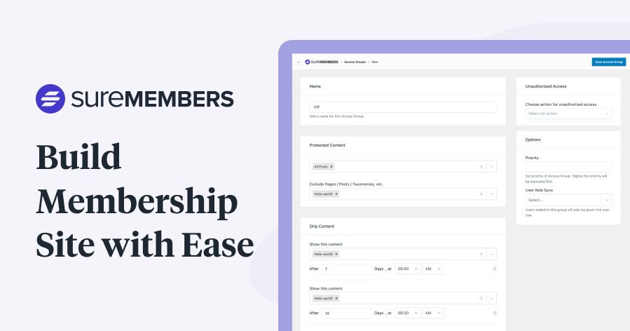 SureMembers (v1.10.3) Sell and Grow your Membership Site with Ease