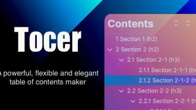 Tocer (Fixed Toc)插件下载