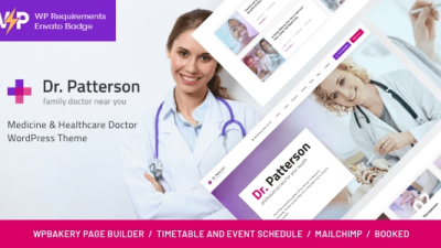 Dr.Patterson (v1.2.5) Medical & Healthcare Doctor WordPress Theme