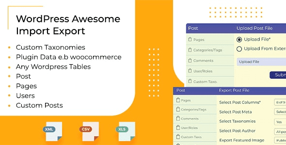 WordPress Awesome Import & Export Plugin (v3.4.1)