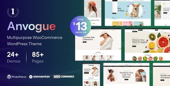 Anvogue (v1.1.4) Multipurpose WooCommerce WordPress Theme