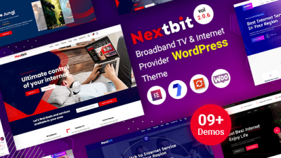 Nextbit v2.0.3 (Activated) – TV & Internet Provider WordPress Theme
