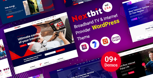 Nextbit v2.0.3 (Activated) – TV & Internet Provider WordPress Theme