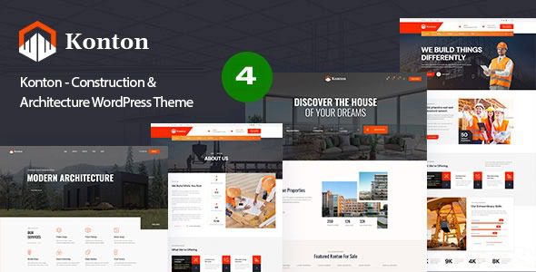 Konton v1.0.3 Construction & Architecture WP Theme