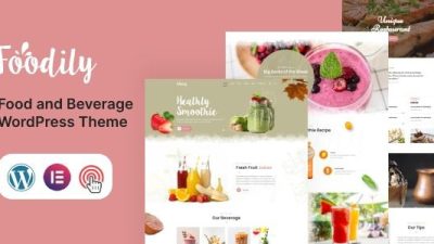 Foodily v1.0 Food and Beverage WordPress Theme