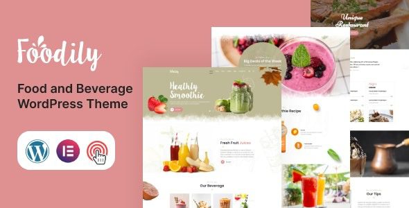 Foodily v1.0 Food and Beverage WordPress Theme