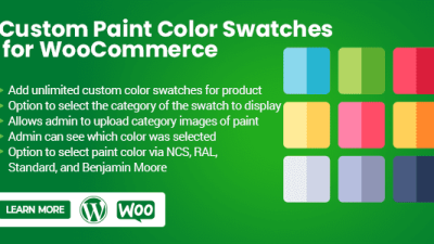 Custom Paint Color Swatches for WooCommerce主题下载