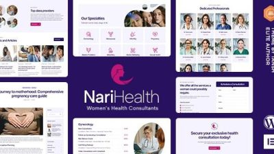 NariHealth (v1.0.4) Women’s Health Consultant WordPress Theme