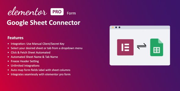 Google Sheet Connector For Elementor Forms插件下载