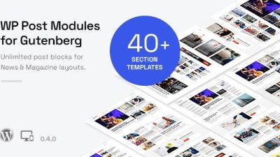 WP Post Modules for NewsPaper and Magazine Layouts (Gutenberg Block)插件下载
