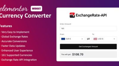 Currency Converter Widget for Elementor插件下载