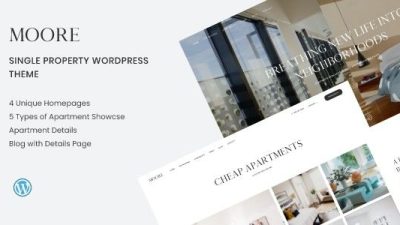 Moore v1.1.3 Single Property WordPress Theme