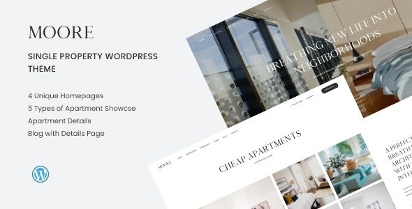 Moore v1.1.3 Single Property WordPress Theme