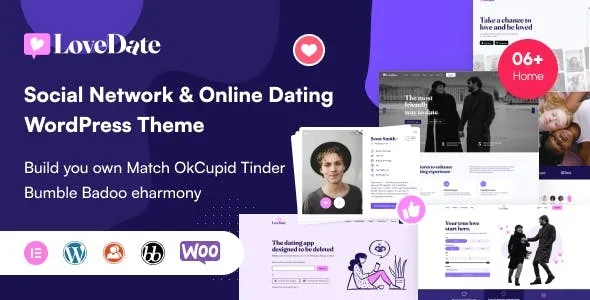 LoveDate v3.0.2 Social Dating Network WordPress Theme