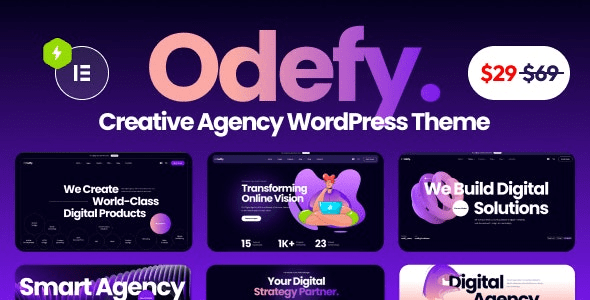 Odefy (v1.0.10) Creative Multipurpose WordPress Theme