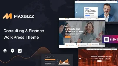 Maxbizz v1.2.3.9 Consulting & Financial Elementor WordPress Theme [Activated]