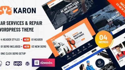 Karon v3.5 Car Repair and Service WordPress Theme