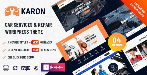 Karon v3.5 Car Repair and Service WordPress Theme