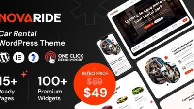 Novaride v1.0.3 Car Rental WordPress Theme