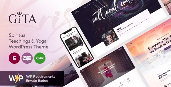 Gita v1.1.0 Spiritual Teachings & Yoga WordPress Theme