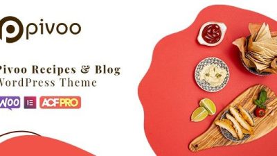Pivoo v1.2 Food & Recipe Blog WordPress Theme