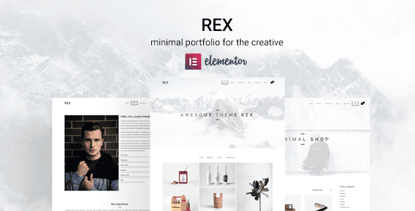 Rex (v4.0.1) Minimal WordPress Portfolio Theme